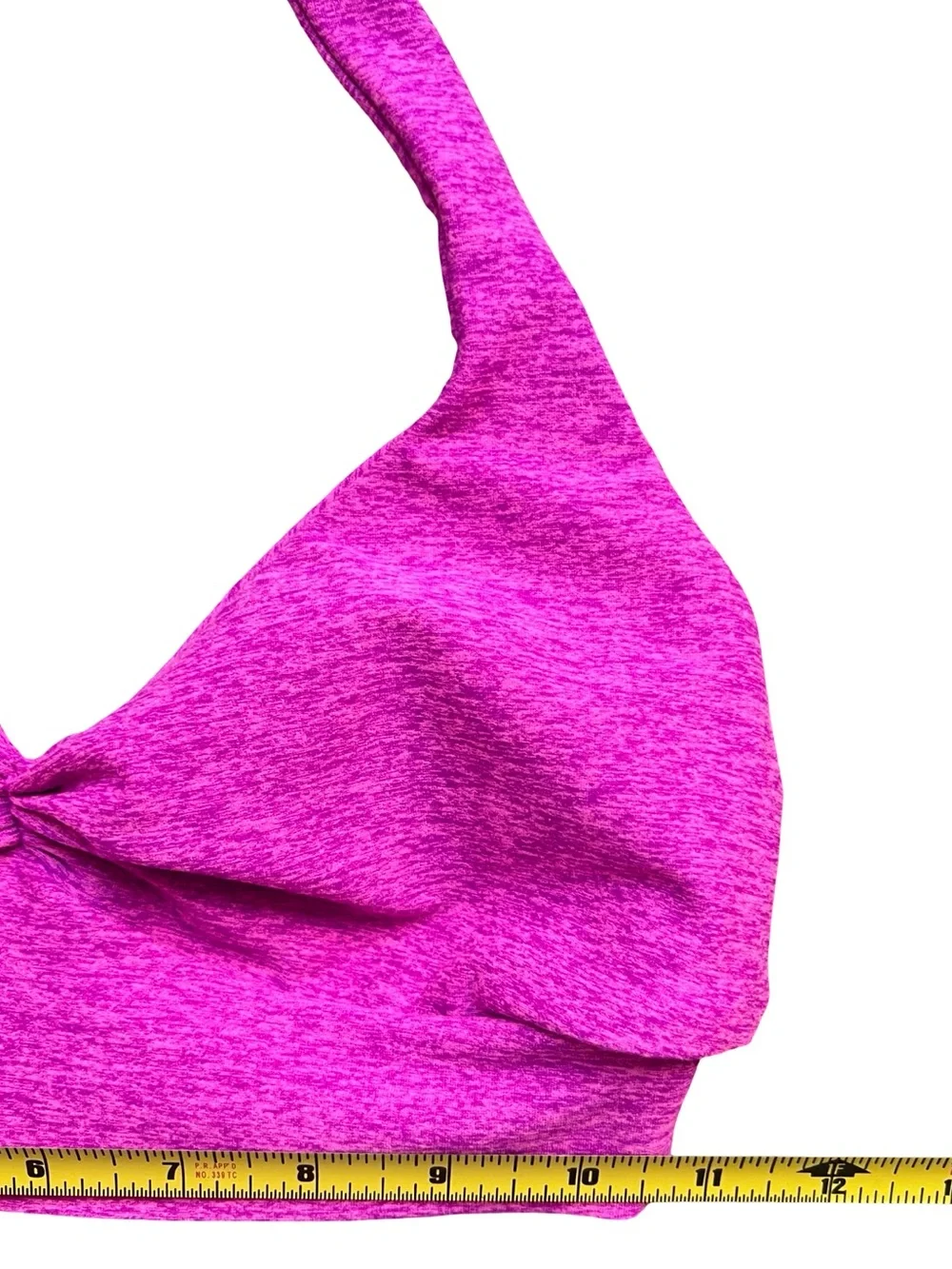 Bombshell Sportswear Backless Sports Bra Neon Pink Sorbet